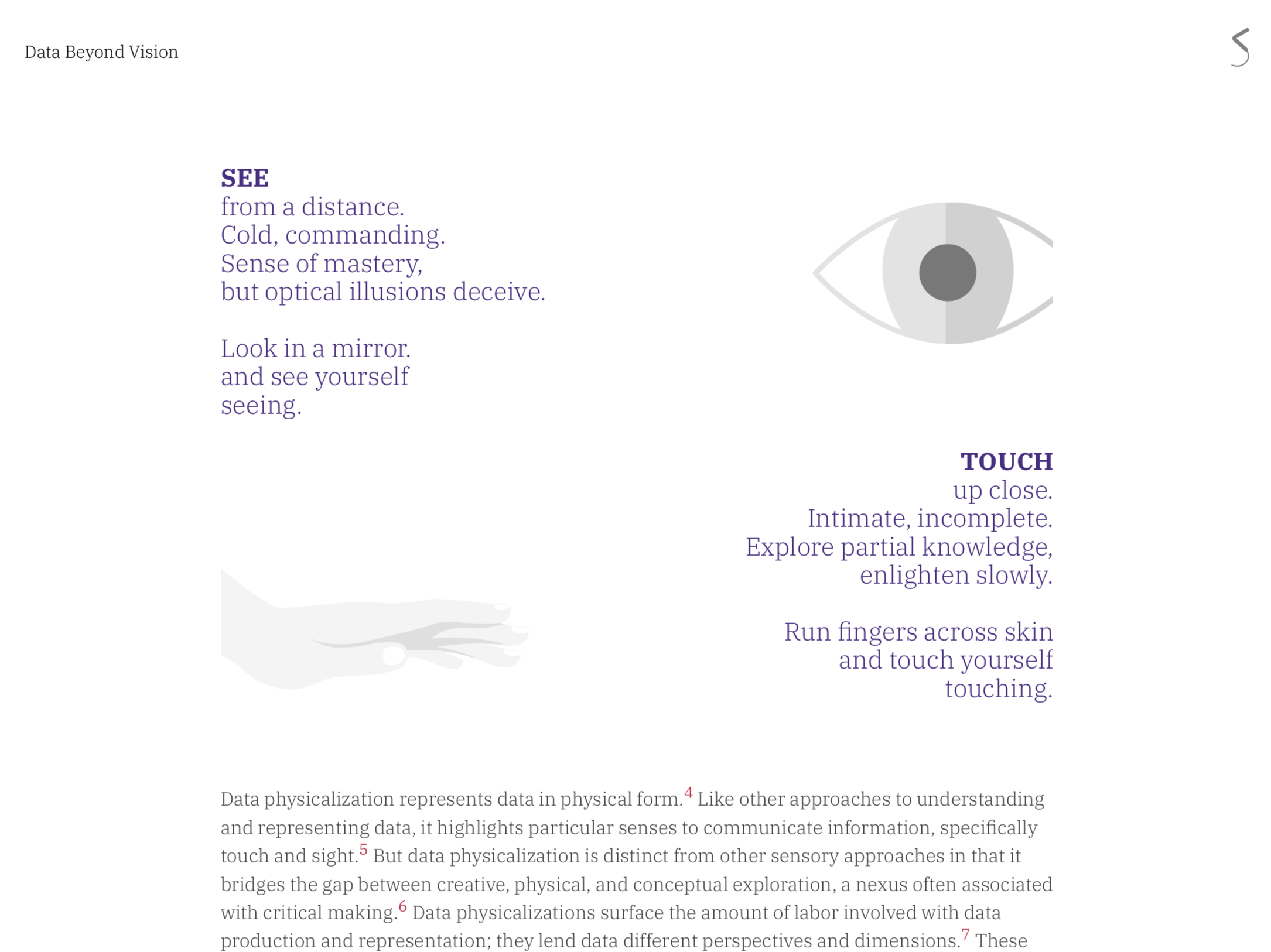 Screenshot from the Startwords PDF for Data Beyond Vision