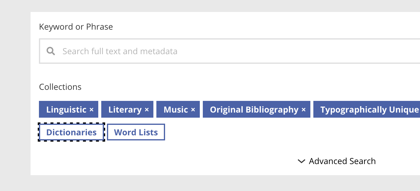 Screenshot of PPA archive search showing new focus styles for improved accessibility